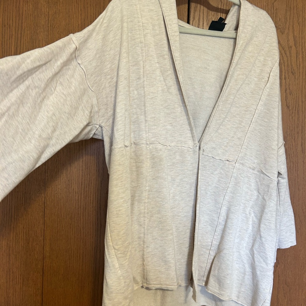 Bobeau Open-Front Oversized Cardigan - Picture 2 of 6